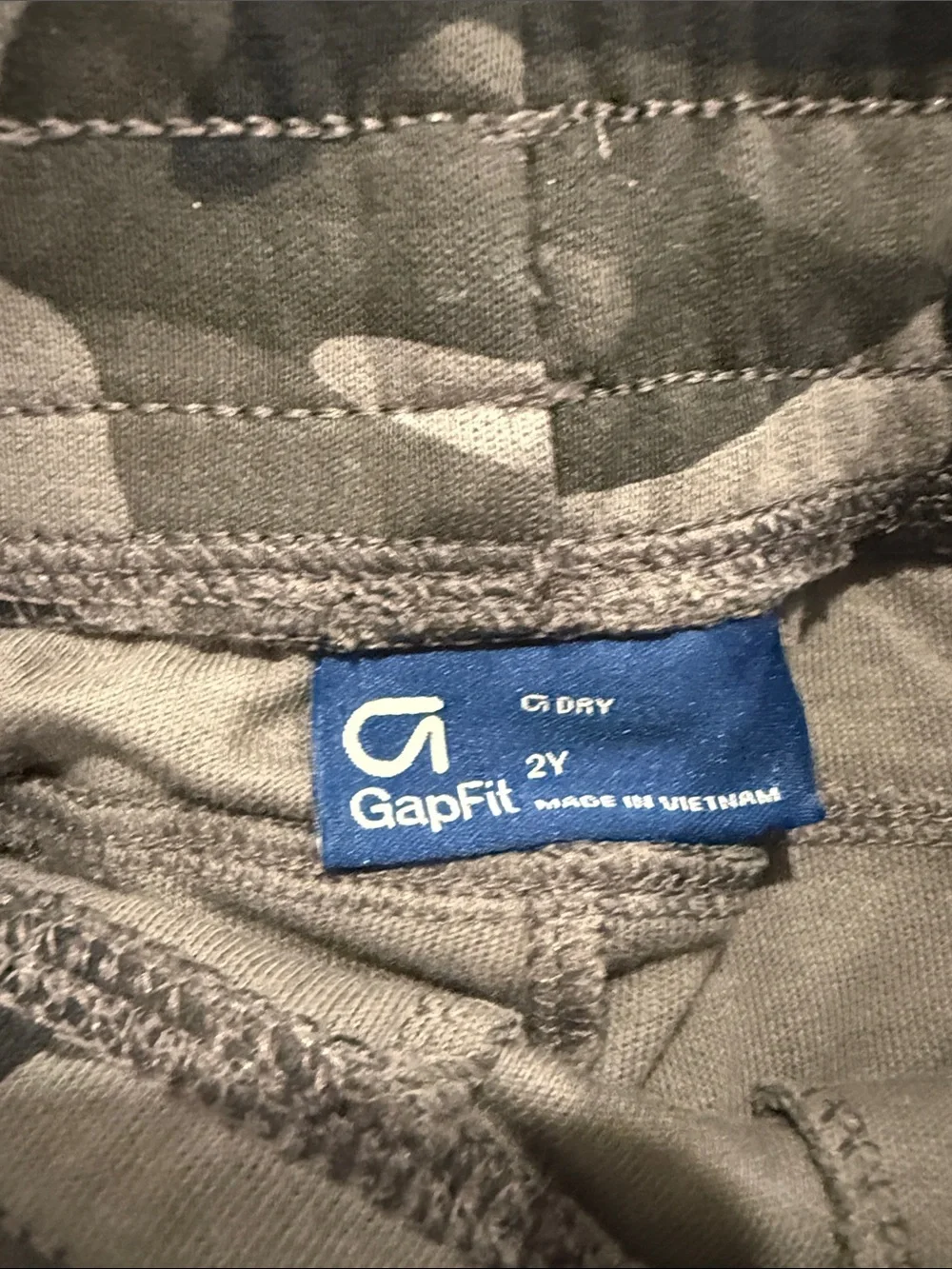 GAP Kids Gray Camouflage Joggers